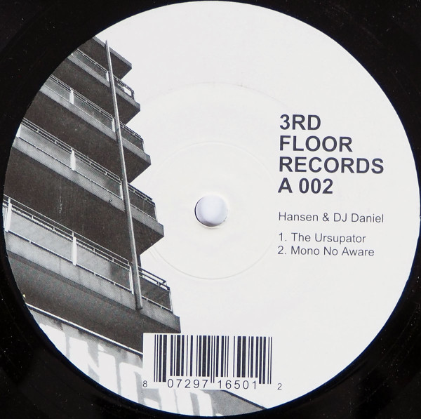 Hansen & DJ Daniel - The Ursupator, Electronic, Minimal, Tech House, Techno, 2005 - 3rd Floor Records, Denmark, Vinyl 1x 12"