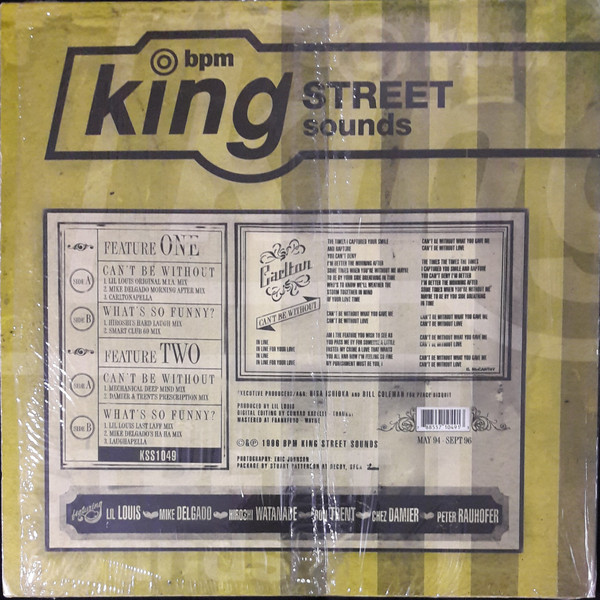 Carlton - Lovetime, Electronic, Deep House, Hard House, House, Progressive House, Techno, 1996 - BPM King Street Sounds, US, 