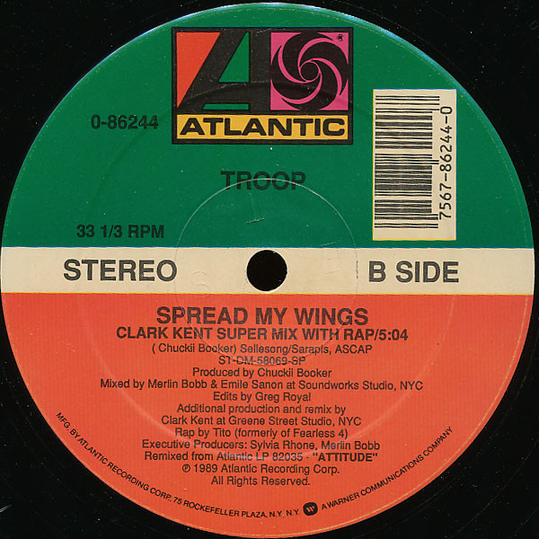 Troop (3) - Spread My Wings, Funk / Soul, Hip Hop, Contemporary R&B, New Jack Swing, 1989 - Atlantic, US, Vinyl 1x 12", 33 ⅓ 