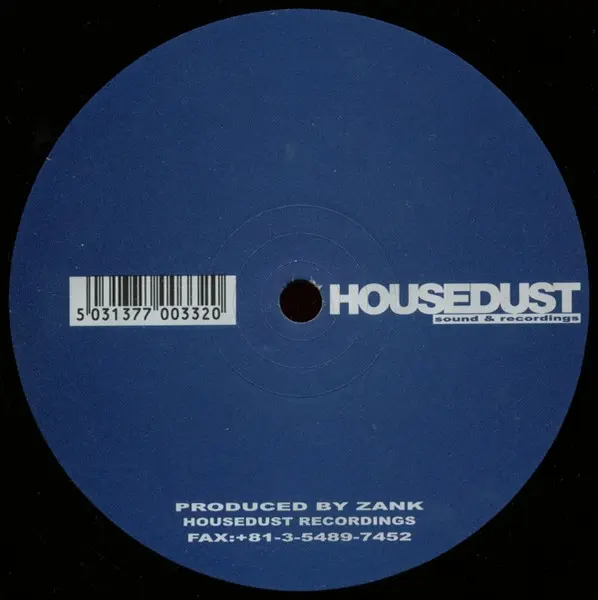 DJ Zank - Vacuum Direct EP, Electronic, Minimal, Techno, Tribal, 1999 - Housedust, Japan, Vinyl 1x 12", EP