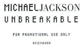 Michael Jackson - Unbreakable, Funk / Soul, Hip Hop, New Jack Swing, 2002 - Epic, UK, Vinyl 1x 12", 45 RPM, Promo, White Labe