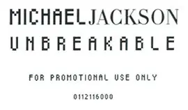 Michael Jackson - Unbreakable, Funk / Soul, Hip Hop, New Jack Swing, 2002 - Epic, UK, Vinyl 1x 12", 45 RPM, Promo, White Labe
