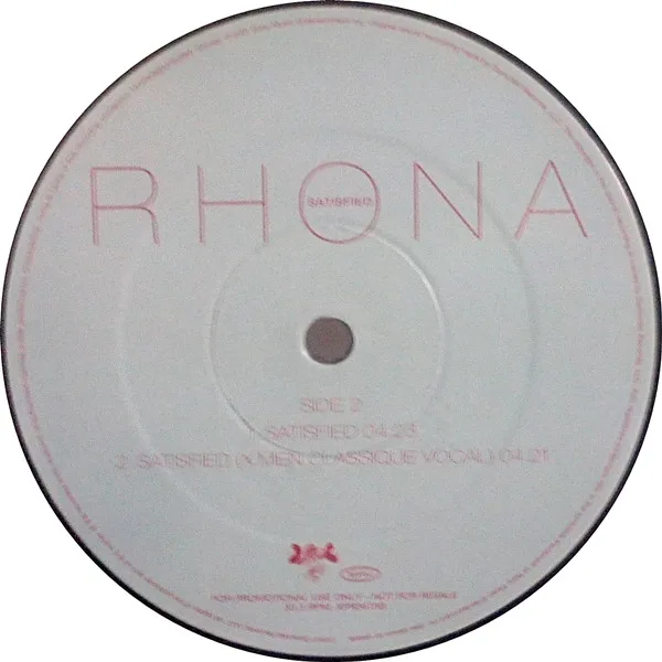 Album cover for Satisfied (Darkchild Remix) by Rhona