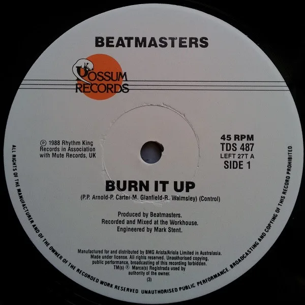 Album cover for Burn It Up by Beatmasters, The