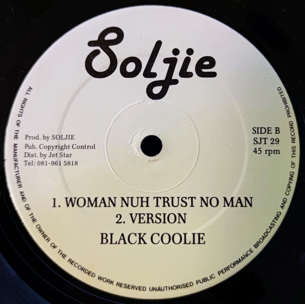 Jack Radics / Black Coolie - Heart & Soul / Woman Nuh Trust No Man, Reggae, Soljie, Jamaica, Vinyl 1x 12", 45 RPM, Single