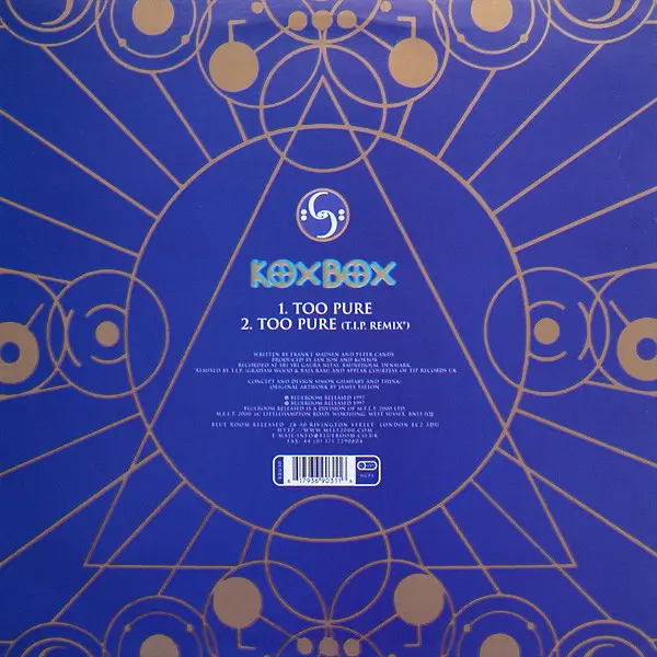 Koxbox - Too Pure - 1997 - Goa Trance - Blue Room Released - Vinyl 1x 12"