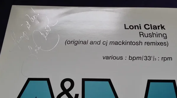 Album cover for Rushing (Original And CJ Mackintosh Mixes) by Loni Clark