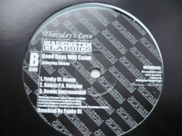 Thursdays Love - Good Days Will Come, Funk / Soul, Hip Hop, 2002 - Washington Classics, UK, Vinyl 1x 12"