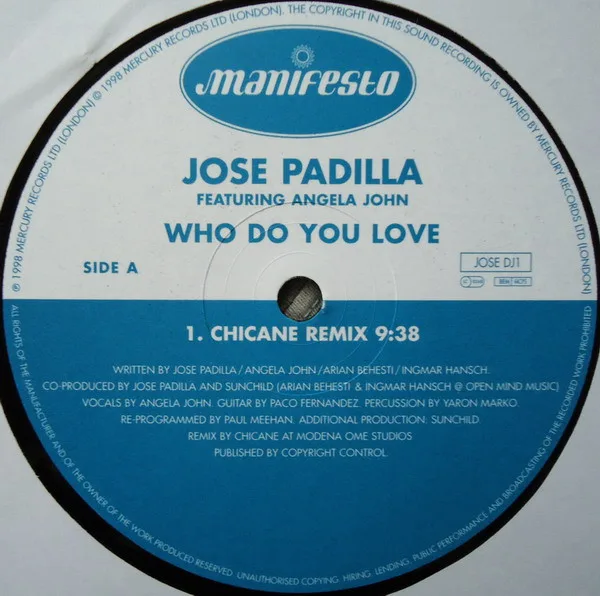 Album cover for Who Do You Love by José Padilla Featuring Angela John