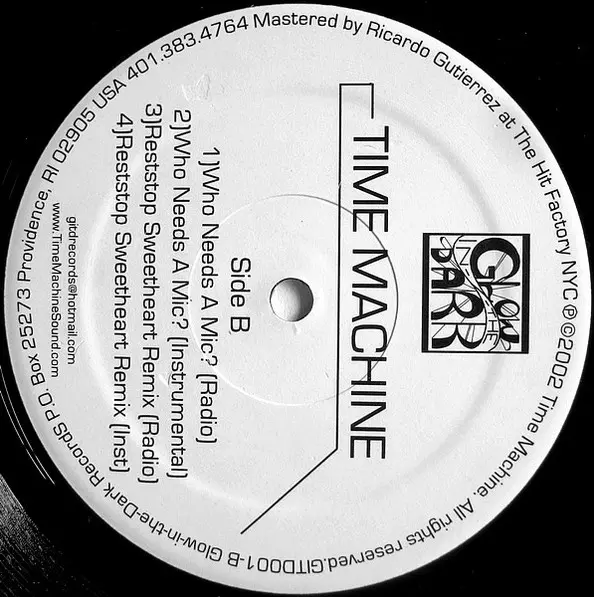 Time Machine (2) - Personal Ads, Hip Hop, 2002 - Glow-in-the-Dark, US, Vinyl 1x 12", 33 ⅓ RPM