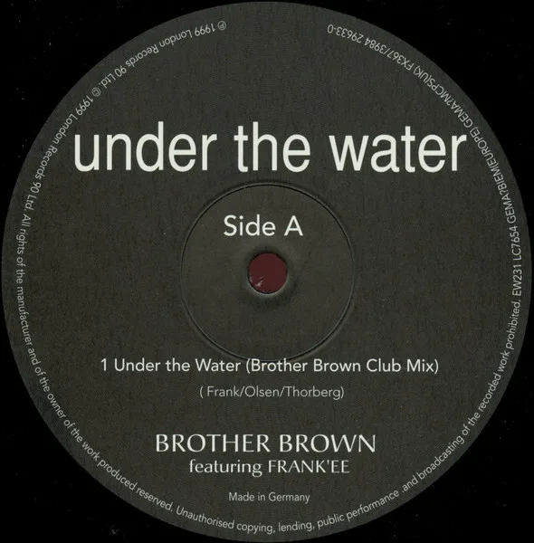 Album cover for Under The Water by Brother Brown Featuring Frank'ee