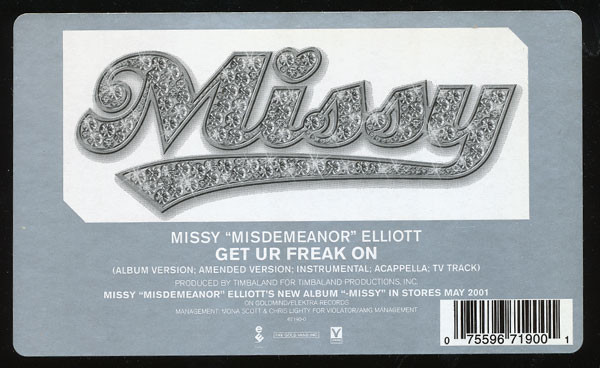 Missy Elliott - Get Ur Freak On, Funk / Soul, Hip Hop, Contemporary R&B, 2001 - Elektra, US, Vinyl 1x 12", 33 ⅓ RPM