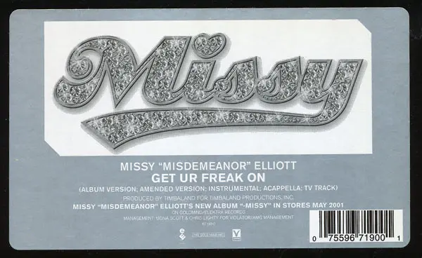 Missy Elliott - Get Ur Freak On, Funk / Soul, Hip Hop, Contemporary R&B, 2001 - Elektra, US, Vinyl 1x 12", 33 ⅓ RPM