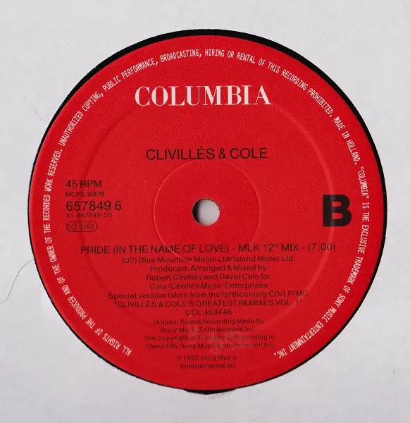 Clivillés & Cole - A Deeper Love (A Deeper Feeling Mix), Electronic, House, 1992 - Columbia, UK & Europe, Vinyl 1x 12", 45 RP