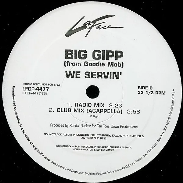 Album cover for We Servin' by Big Gipp