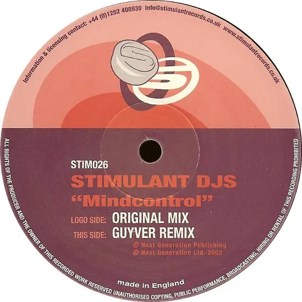 Album cover for Mindcontrol by Stimulant DJs