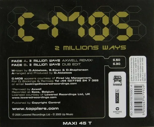 Album cover for 2 Million Ways by C-Mos