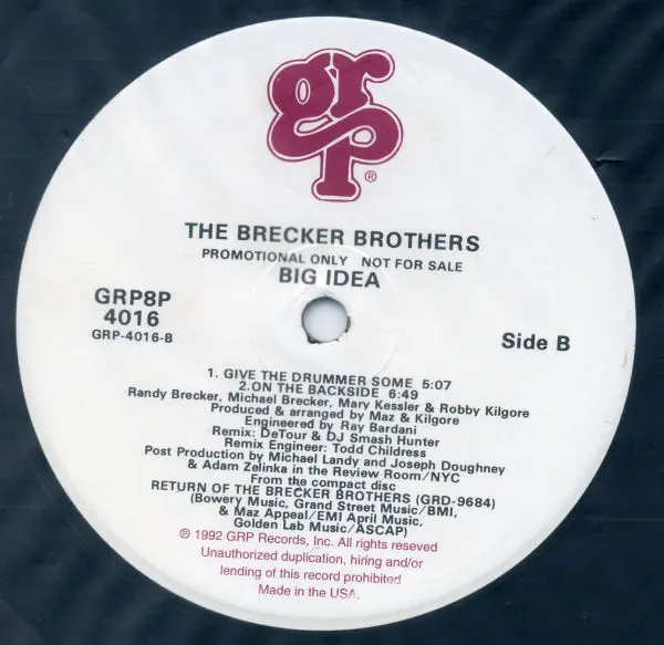 Brecker Brothers, The - Big Idea, Electronic, Funk / Soul, Hip Hop, Jazz, Acid Jazz, Jazz-Funk, RnB/Swing, Smooth Jazz, 1992 