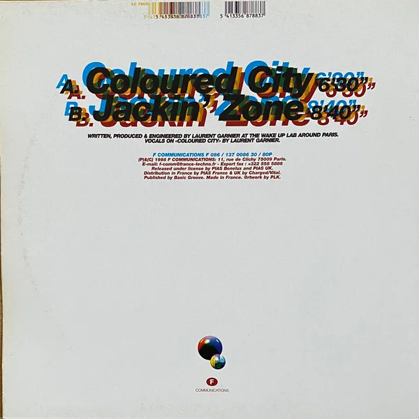 Album cover for Coloured City by Laurent Garnier