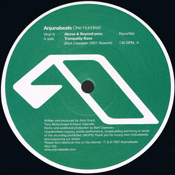 Various - Anjunabeats One Hundred, Electronic, Progressive Trance, Trance, 2008 - Anjunabeats, UK, Vinyl 2x 12"