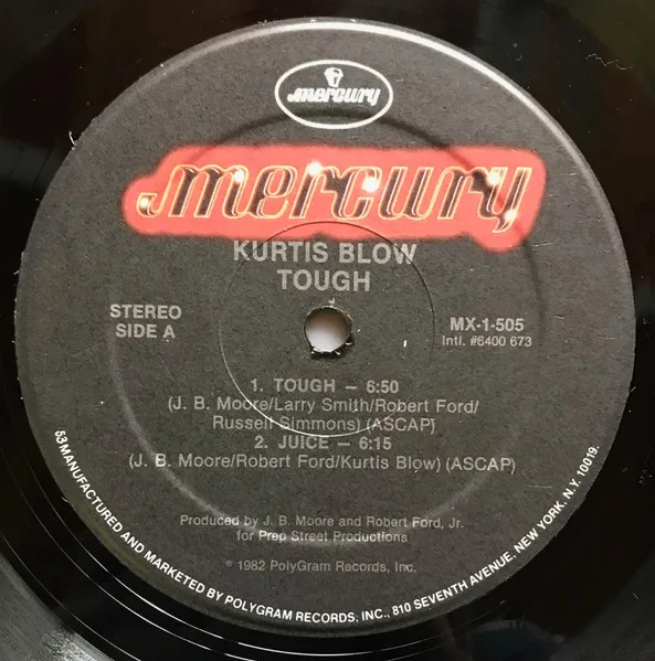 Album cover for Tough by Kurtis Blow
