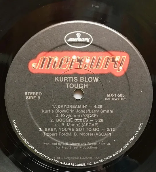 Album cover for Tough by Kurtis Blow