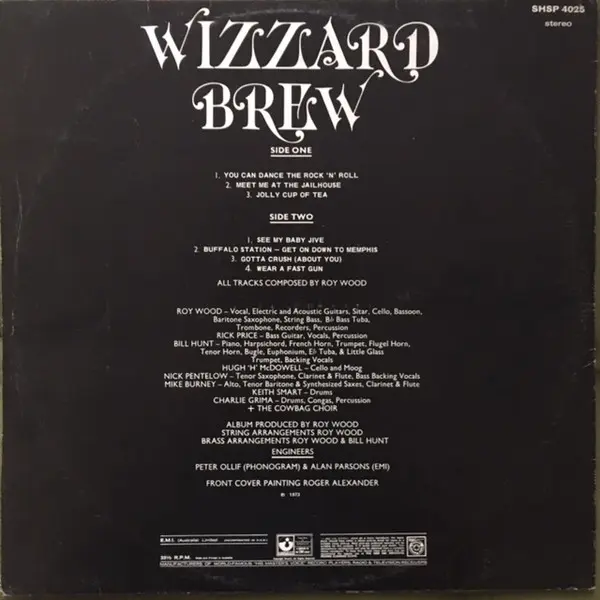 Wizzard (2) - Wizzard Brew - 1973 - Glam - Harvest - Vinyl 1x LP, Stereo