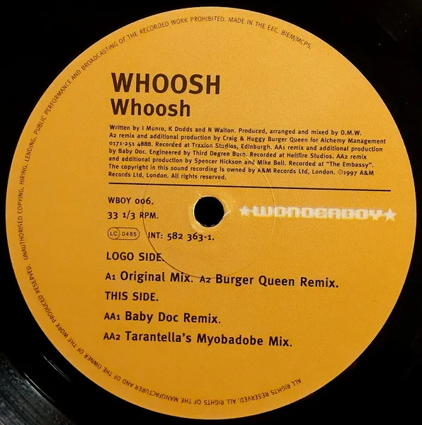 Album cover for Whoosh by Whoosh