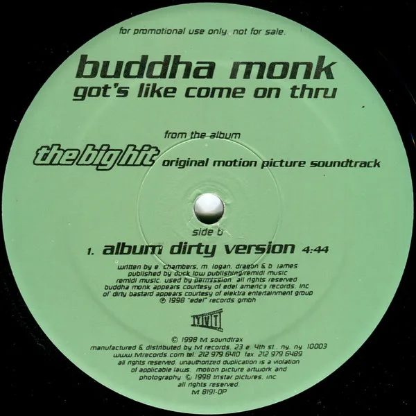 Album cover for Got's Like Come On Thru by Buddha Monk