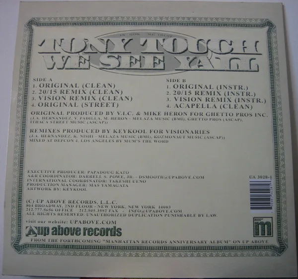 Album cover for We See Yall by Tony Touch