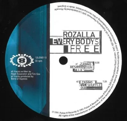 Album cover for Everybody's Free [Remixed By Ca$ino (Paul Gotel & Aron Friedman) And Tony De Vit] by Rozalla