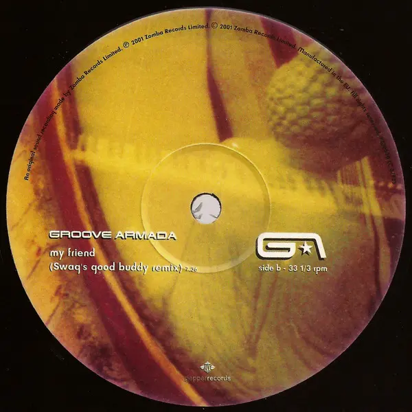 Groove Armada - My Friend, Electronic, Downtempo, Garage House, House, Trip Hop, UK Garage, 2001 - Pepper Records, UK, Vinyl 