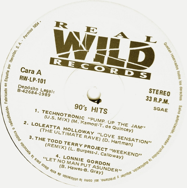 Album cover for 90's Hits by Raúl Orellana