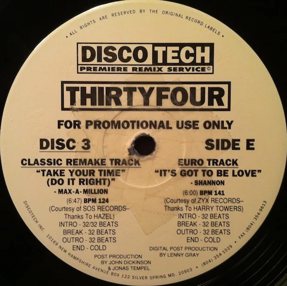 Album cover for DiscoTech ThirtyFour by Various