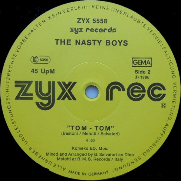 Nasty Boys, The - I Was Made For Lovin' You, Electronic, Italo-Disco, Synth-pop, 1986 - ZYX Records, Germany, Vinyl 1x 12", 4