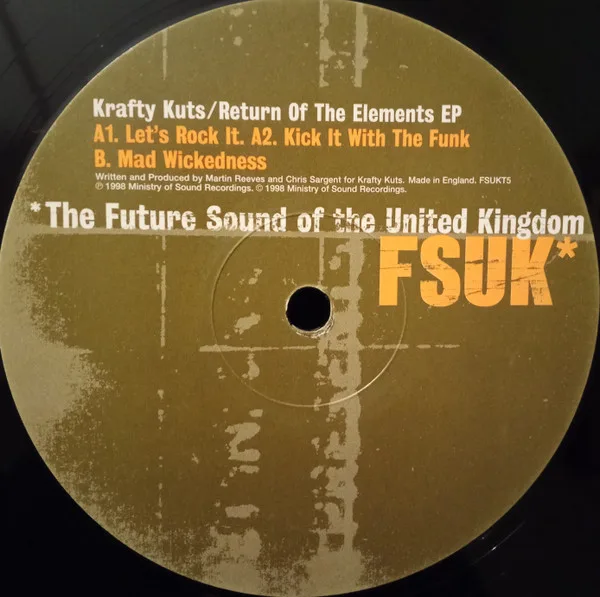 Album cover for Return Of The Elements EP by Krafty Kuts