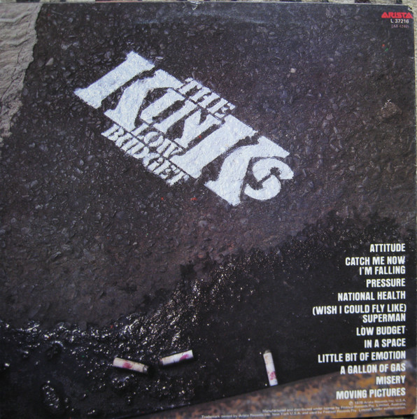Kinks, The - Low Budget - 1980 - - Arista - Vinyl 1x LP, Album, Reissue