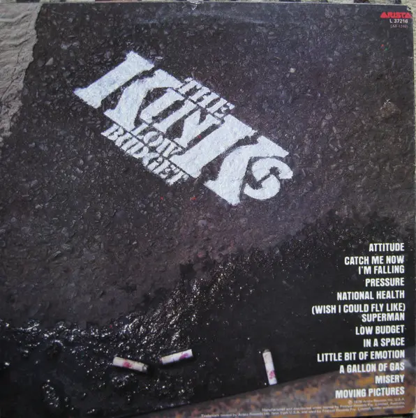 Kinks, The - Low Budget - 1980 - - Arista - Vinyl 1x LP, Album, Reissue