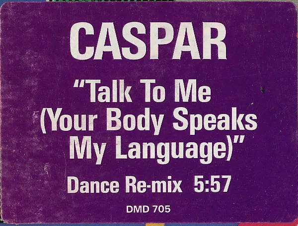 Album cover for Talk To Me (Your Body Speaks My Language) by Caspar McCloud