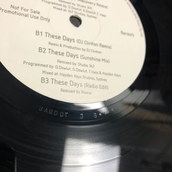 Album cover for These Days by Bardot (2)