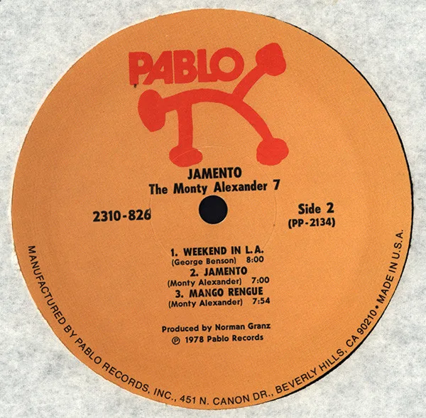 Album cover for Jamento by Monty Alexander 7, The