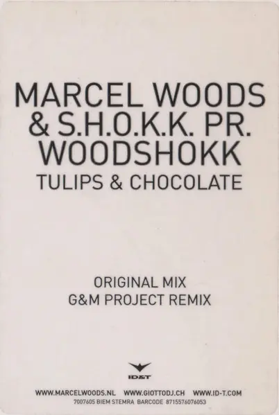 Album cover for Tulips & Chocolate by Marcel Woods & S.H.O.K.K. Pr. Woodshokk