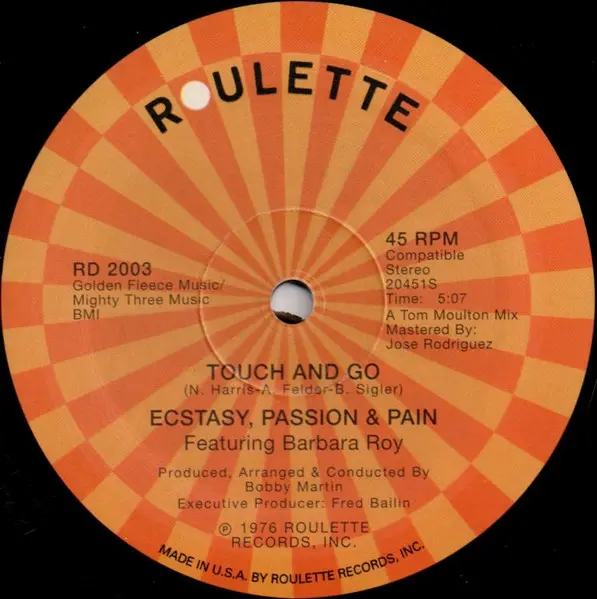 Whirlwind / Ecstasy, Passion & Pain Featuring Barbara Roy - Full Time Thing (Between Dusk And Dawn) / Touch And Go, Funk / So