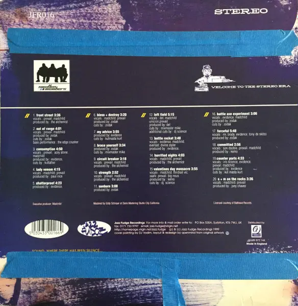 Swollen Members - Balance, Hip Hop, 1999 - Jazz Fudge, UK, Vinyl 2x LP, Album