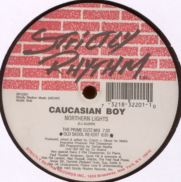 Caucasian Boy - Honeydip / Northern Lights, Electronic, Acid, House, 1993 - Strictly Rhythm, US, Vinyl 1x 12", 33 ⅓ RPM, Ster