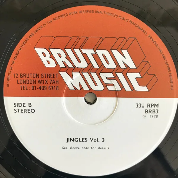 Album cover for Jingles Volume Three by Various