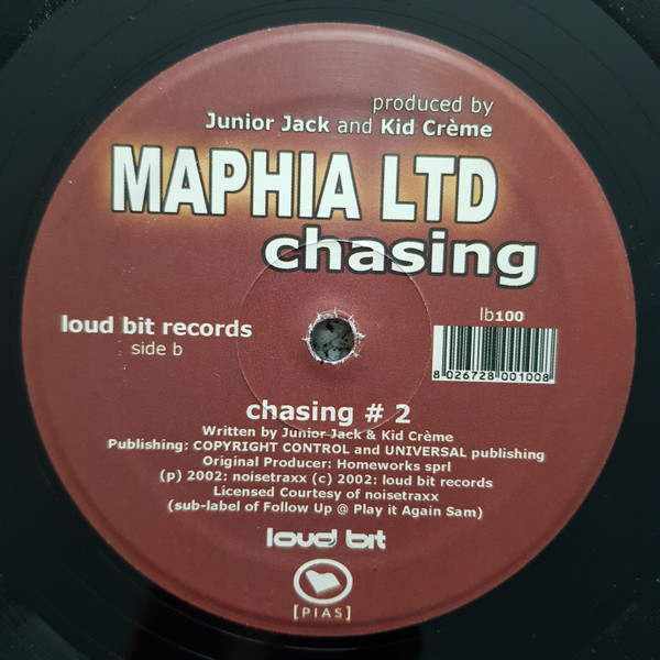 Junior Jack & Kid Crème Pres. Maphia Ltd. - Chasing, Electronic, House, 2002 - [pias], Loud Bit Records, Italy, Vinyl 1x 12"