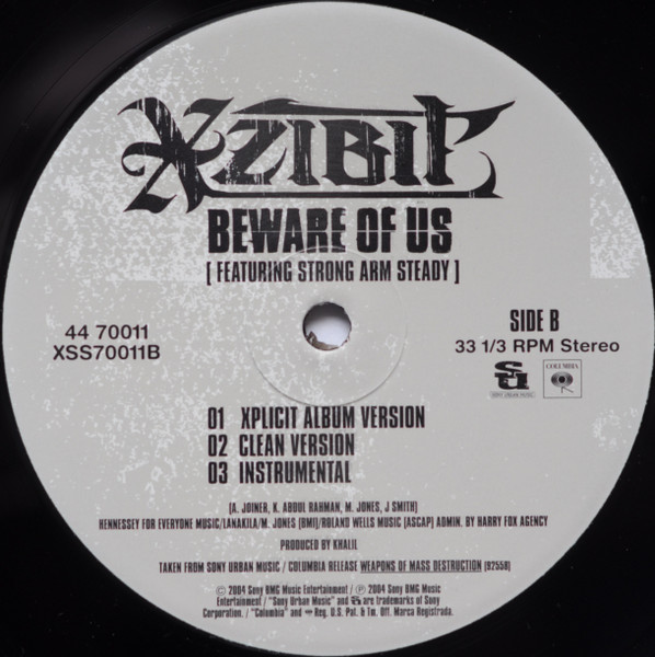 Xzibit - Hey Now (Mean Muggin), Hip Hop, 2004 - Columbia, Sony Urban Music, US, Vinyl 1x 12", 33 ⅓ RPM