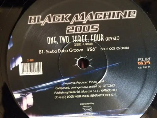 Black Machine - One, Two, Three, Four (How Gee), Hip Hop, 2005 - PLM Records, Italy, Vinyl 1x 12", 33 ⅓ RPM