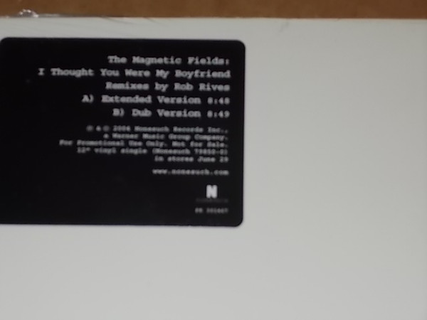 Magnetic Fields, The - I Thought You Were My Boyfriend, Electronic, Synth-pop, Tech House, 2004 - Nonesuch, US, Vinyl 1x 12"